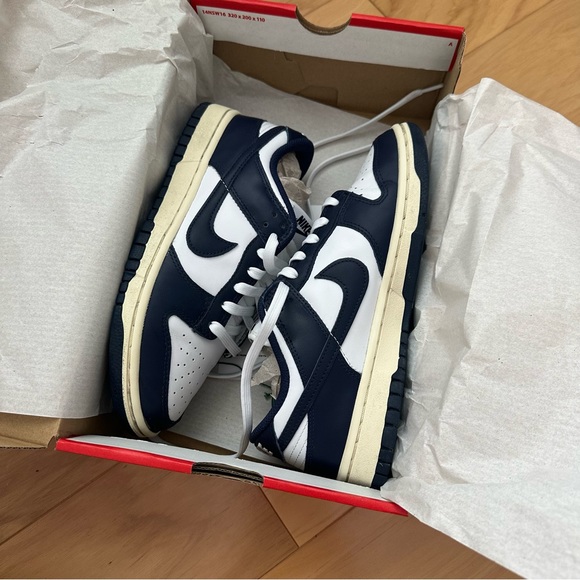 Nike Dunk Low Vintage Navy Women’s 2022 - Picture 4 of 9